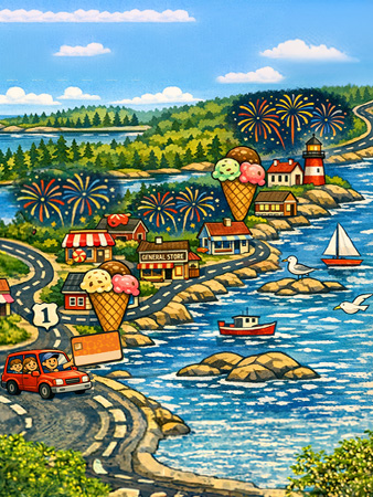 Fireworks and Ice Cream, Midcoast Buy Local, Fourth of July 